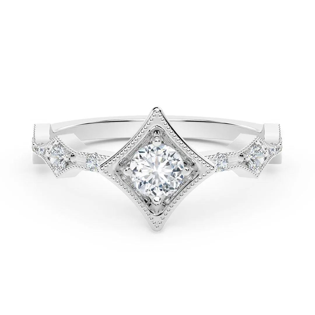 0.37ctw Diamond Stackable Ring