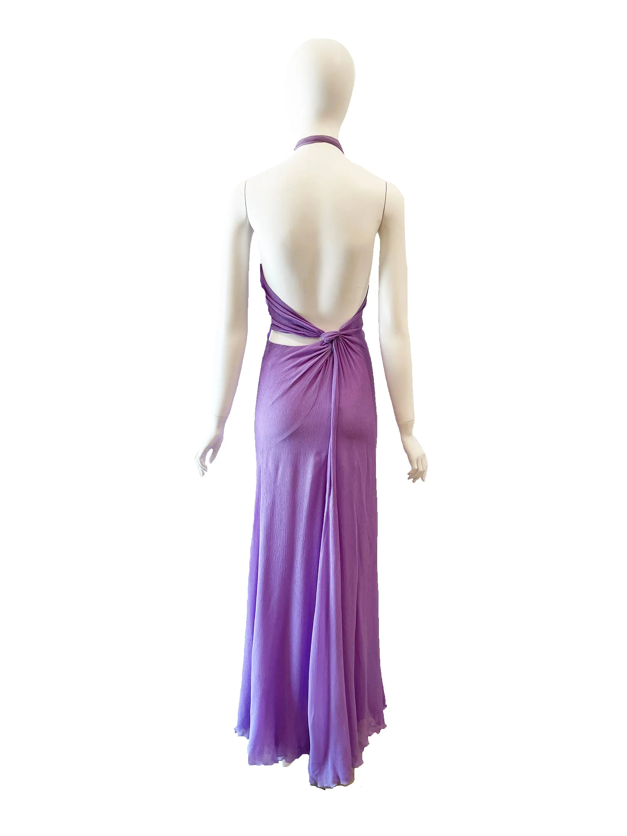 1990s GIANNI VERSACE halter gown