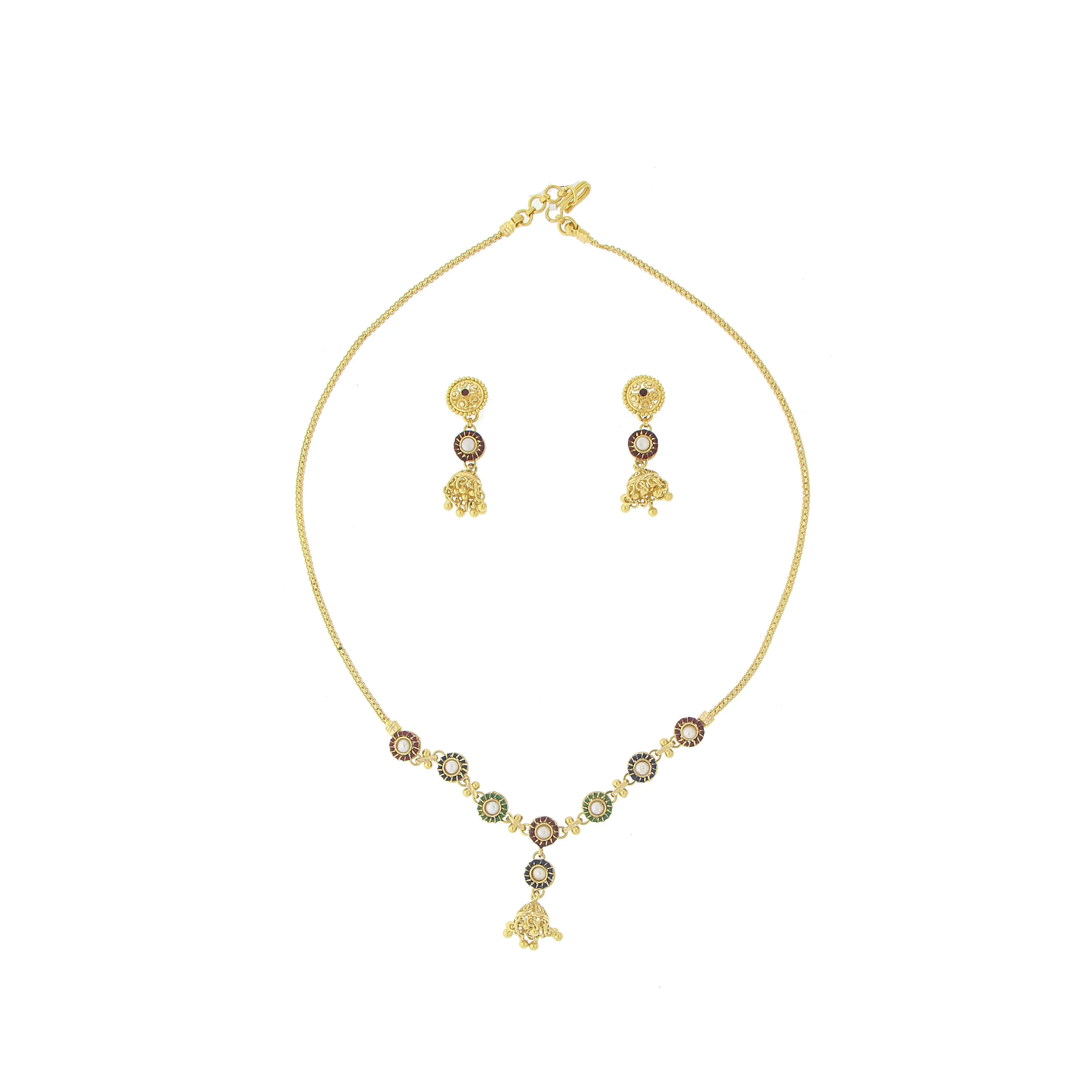 3 PIECE GOLD NECKLACE SET