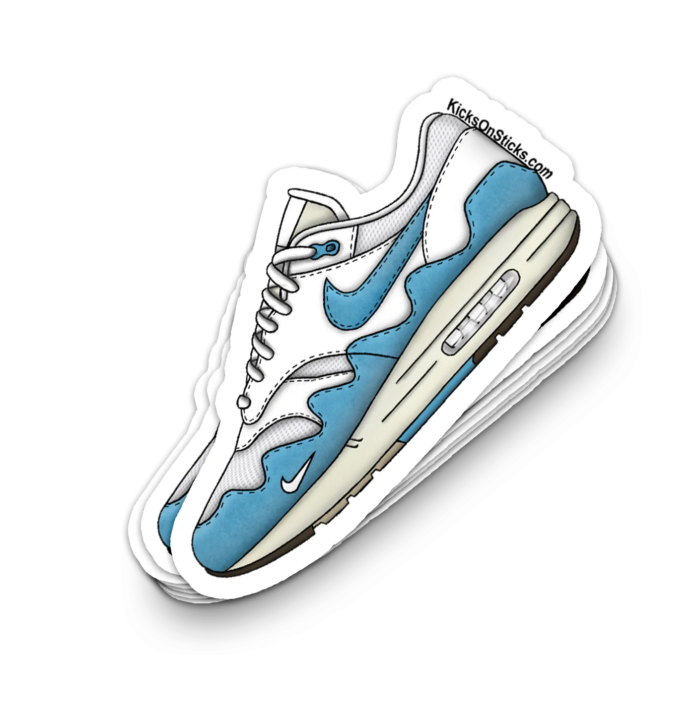 Air Max 1 "Patta Noise Aqua" Sneaker Sticker