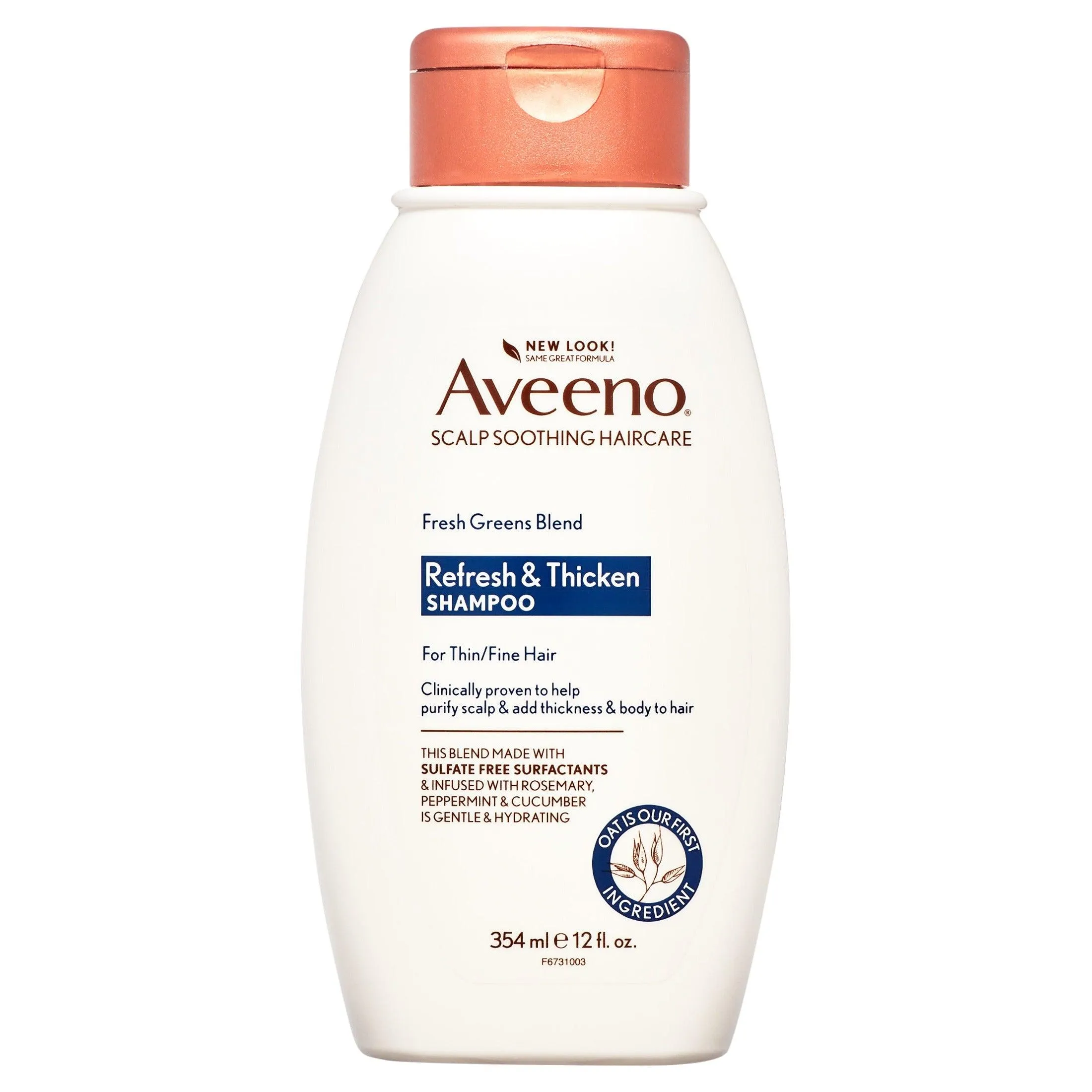 Aveeno Refresh & Thicken Shampoo Fresh Greens Blend - 12oz