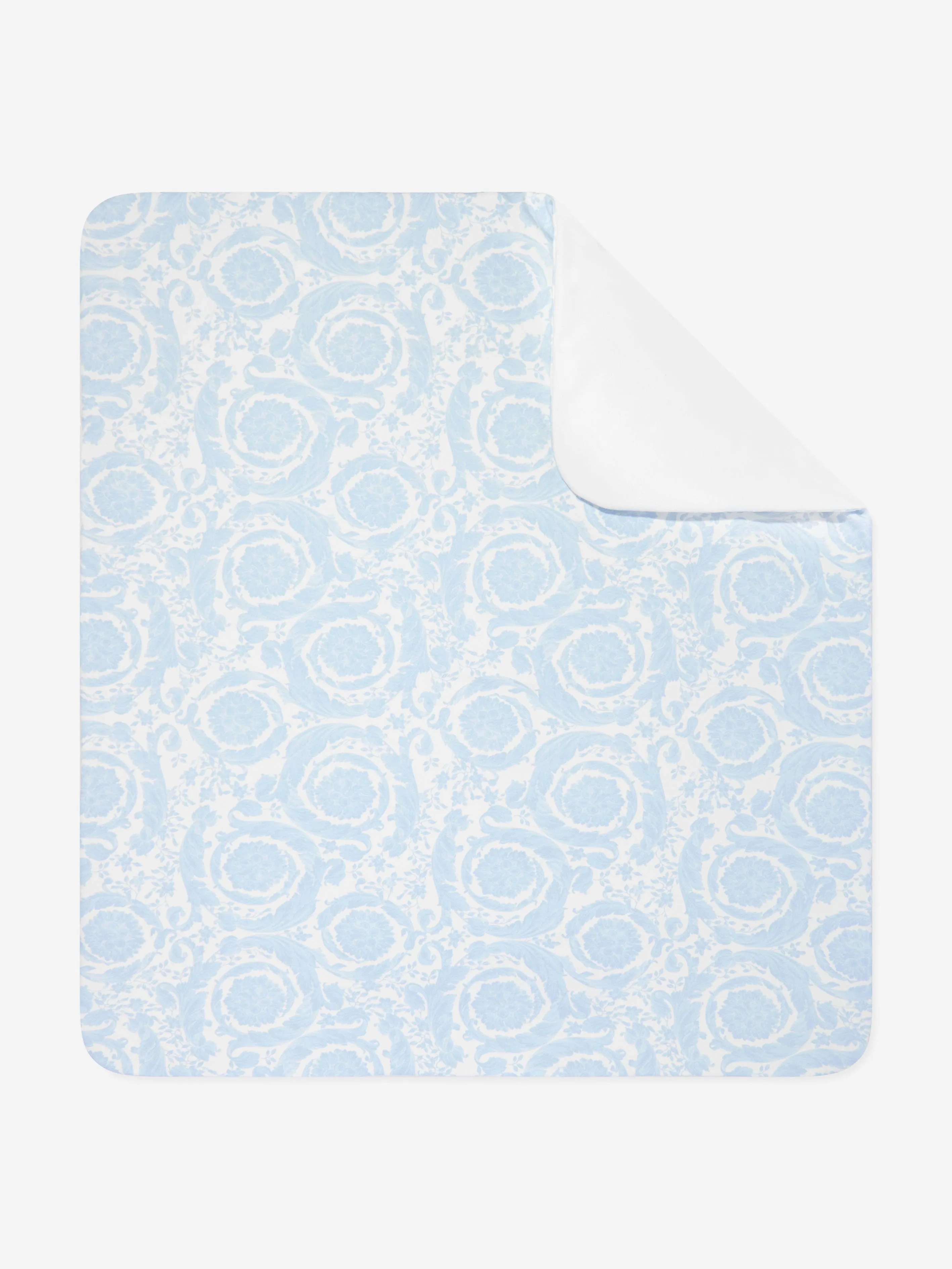 Baby Boys Barocco Logo Blanket in Blue