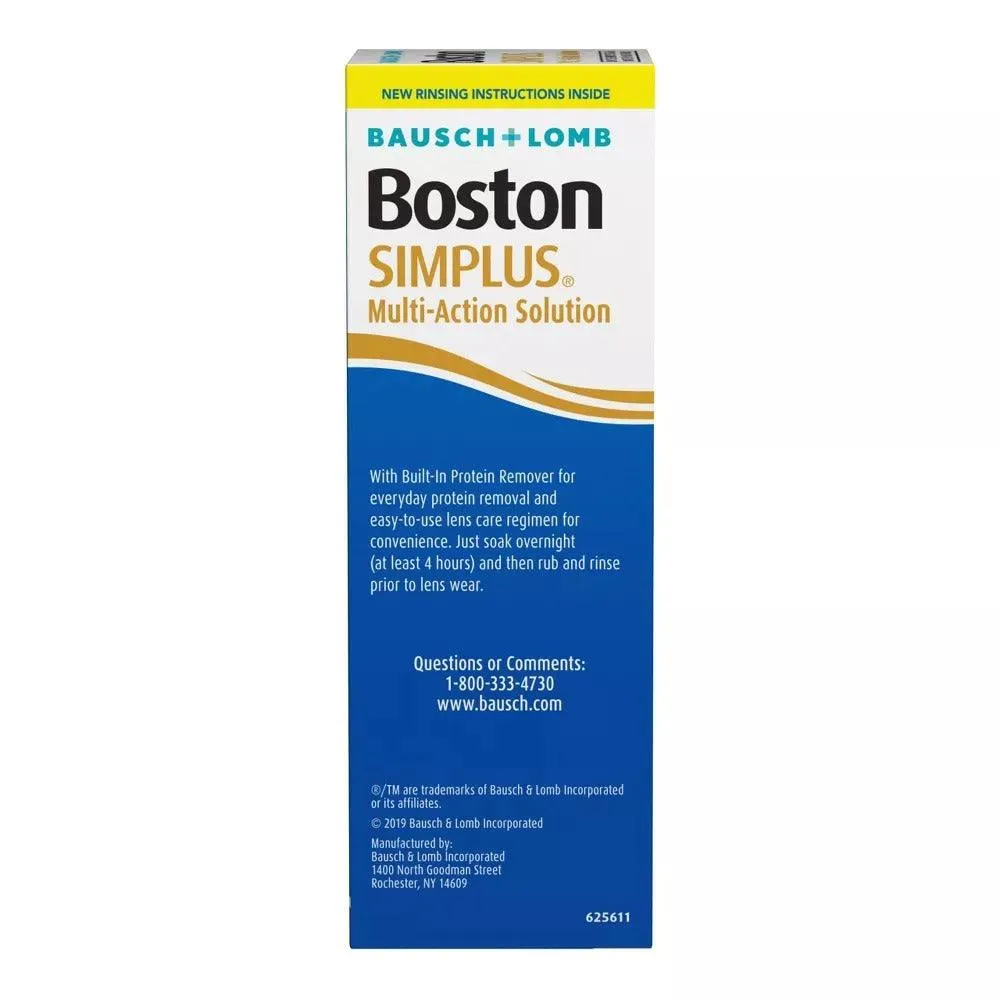 Bausch   Lomb Boston Simplus Multipurpose Contact Lens Solution - 3.5 fl oz