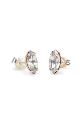 Bing Bang Tiny Marquis Studs - Clear