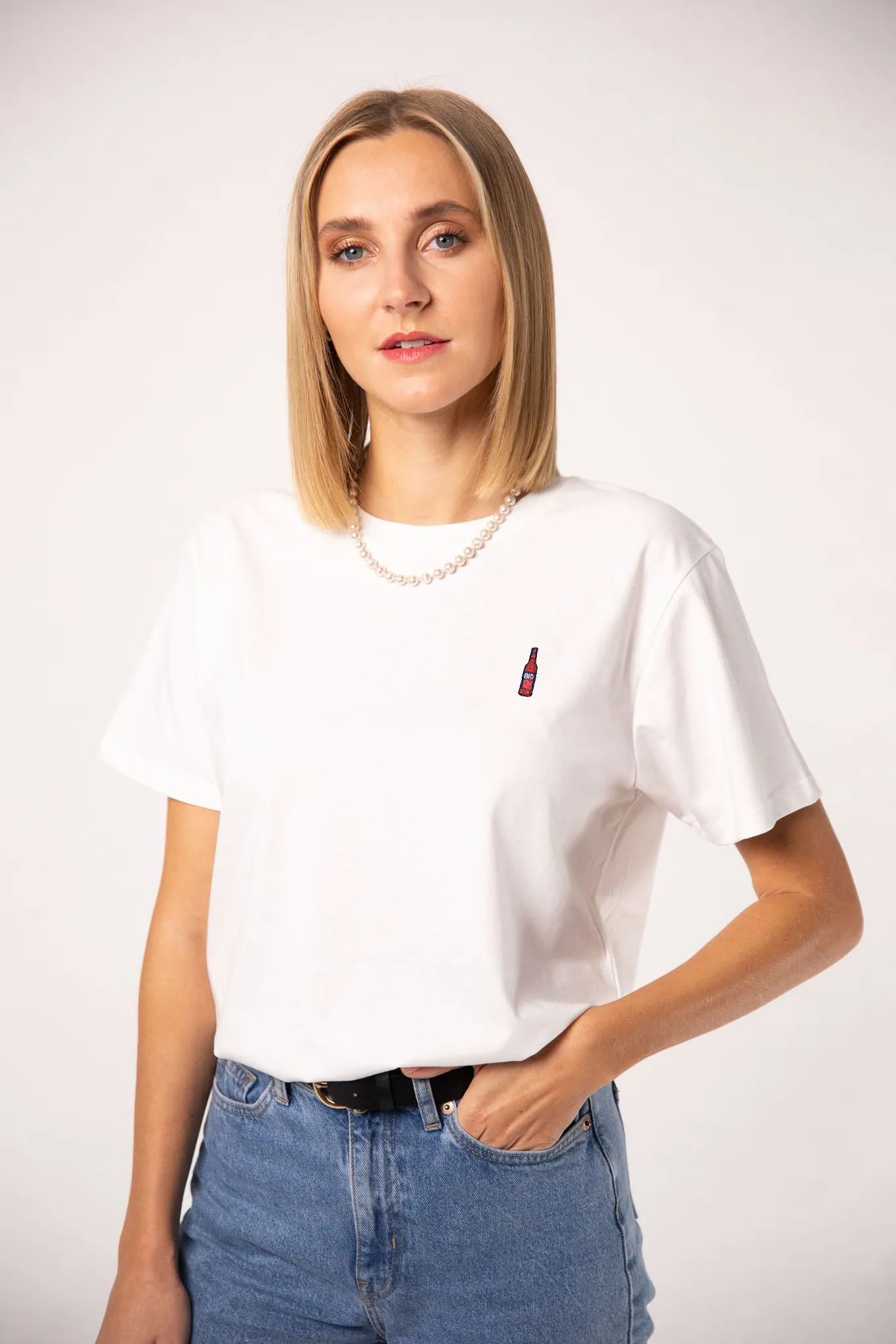 Bionade | Besticktes Frauen Oversized Bio Baumwoll T-Shirt