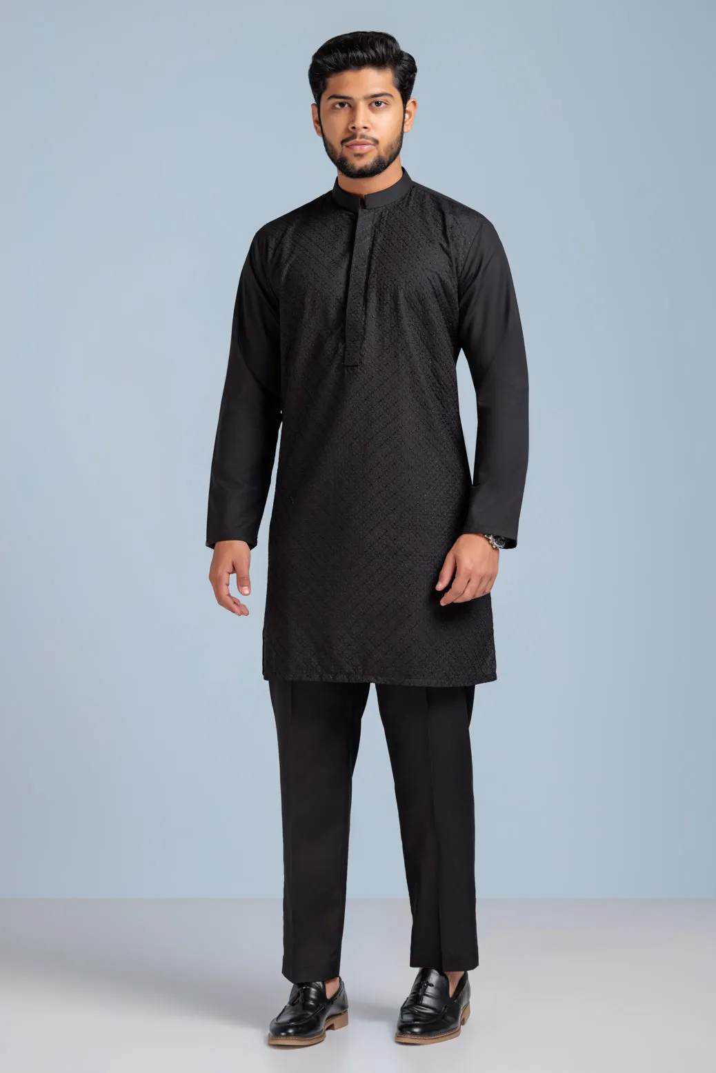 BLACK-BLENDED-KURTA SHALWAR (KSS23-018)