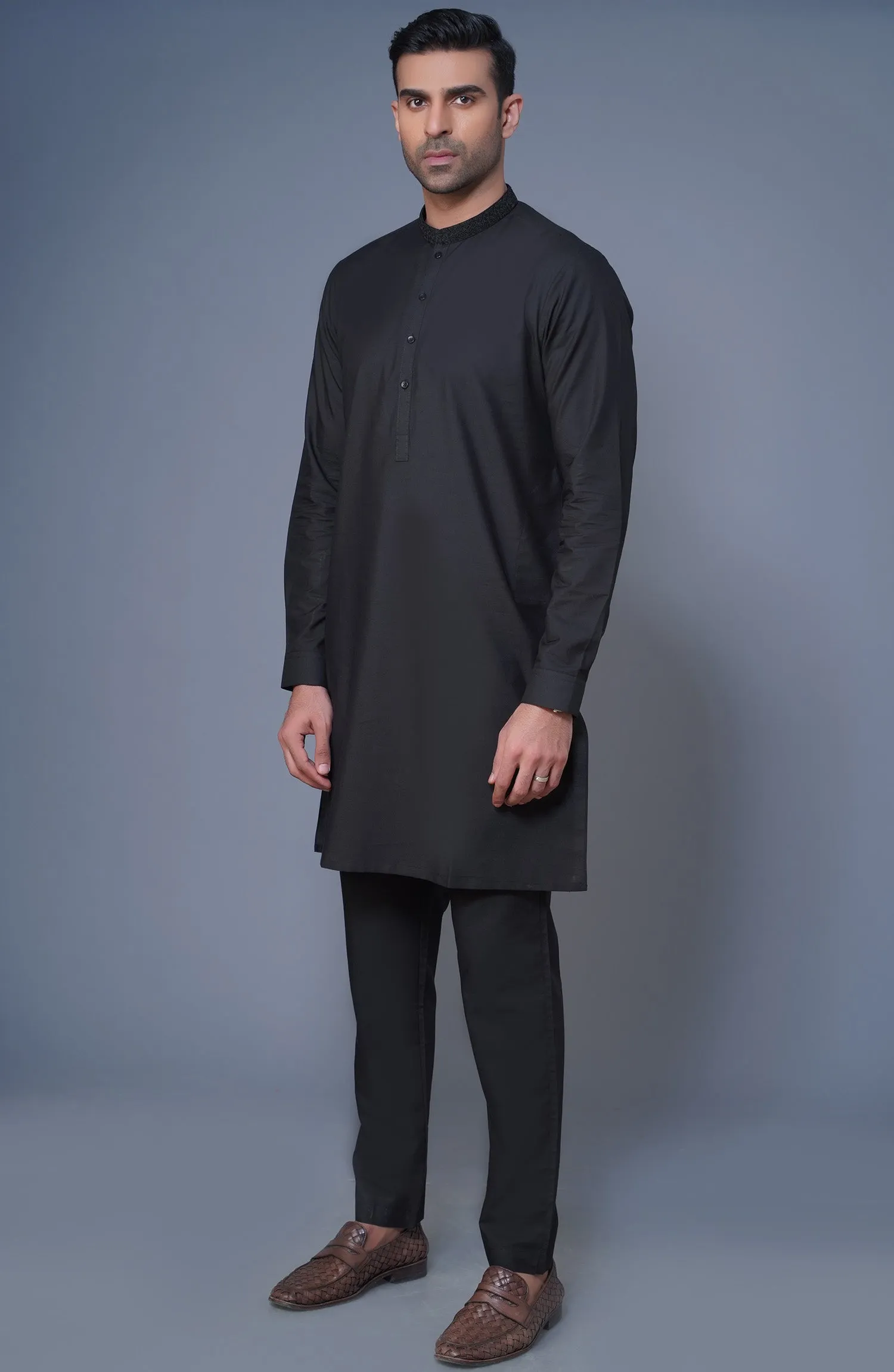 Black Fancy Kurta Pajama