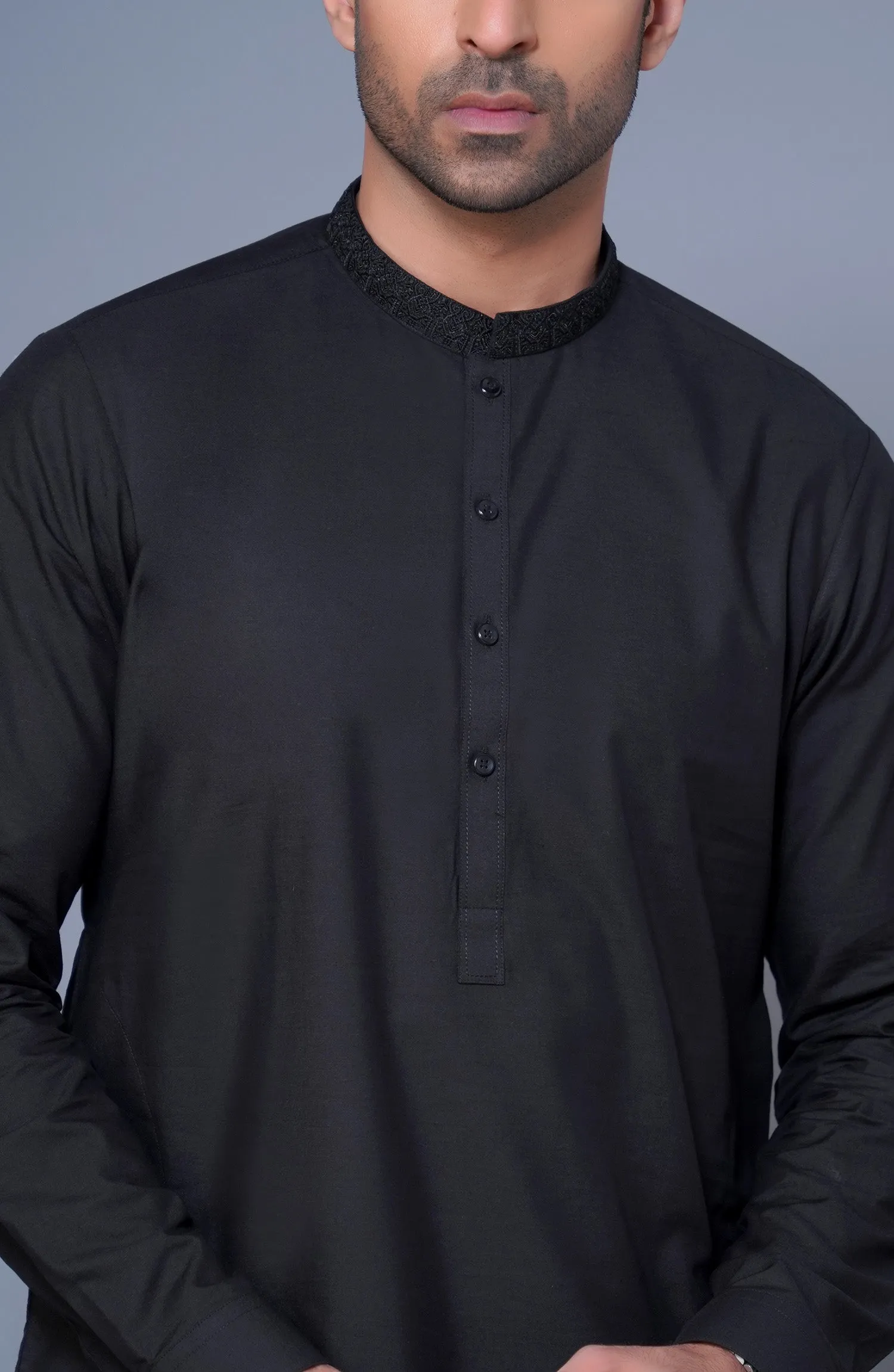 Black Fancy Kurta Pajama