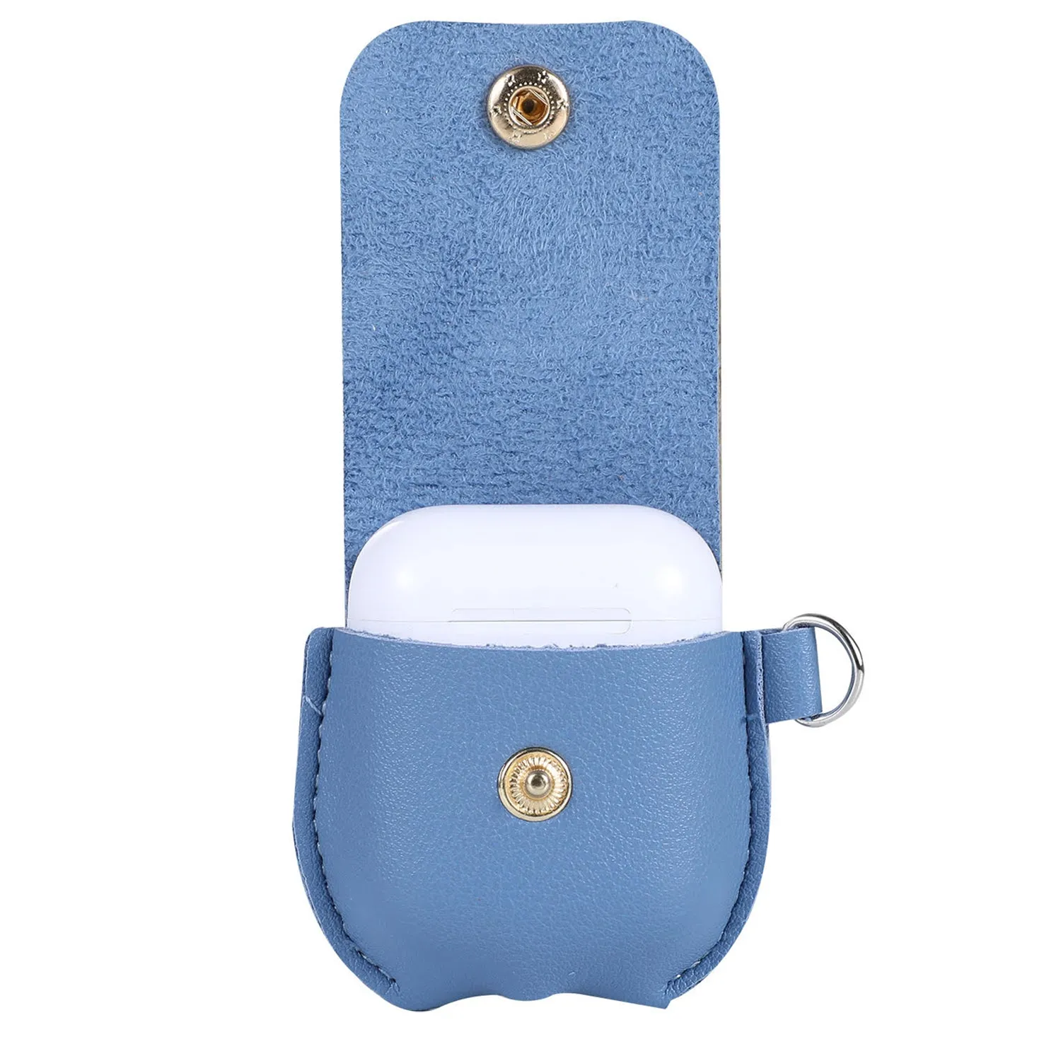 Blue Leather AirPod Case