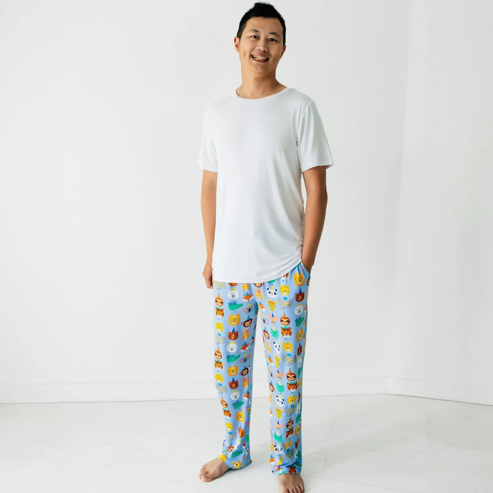 Blue Party Pals Men's Pajama Pants