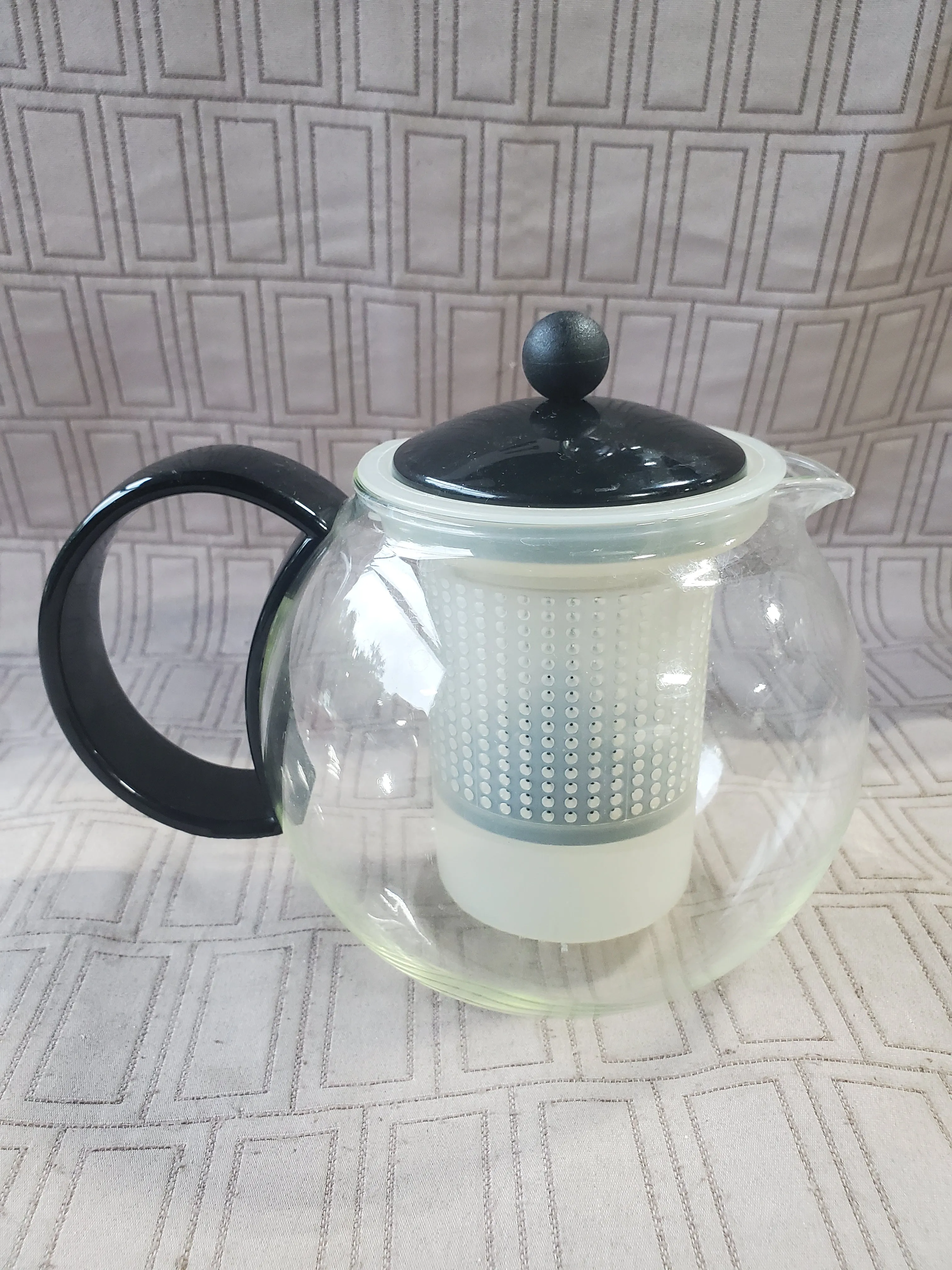 Bodum Clear Glass and Plastic French Press Teapot