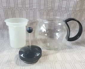 Bodum Clear Glass and Plastic French Press Teapot