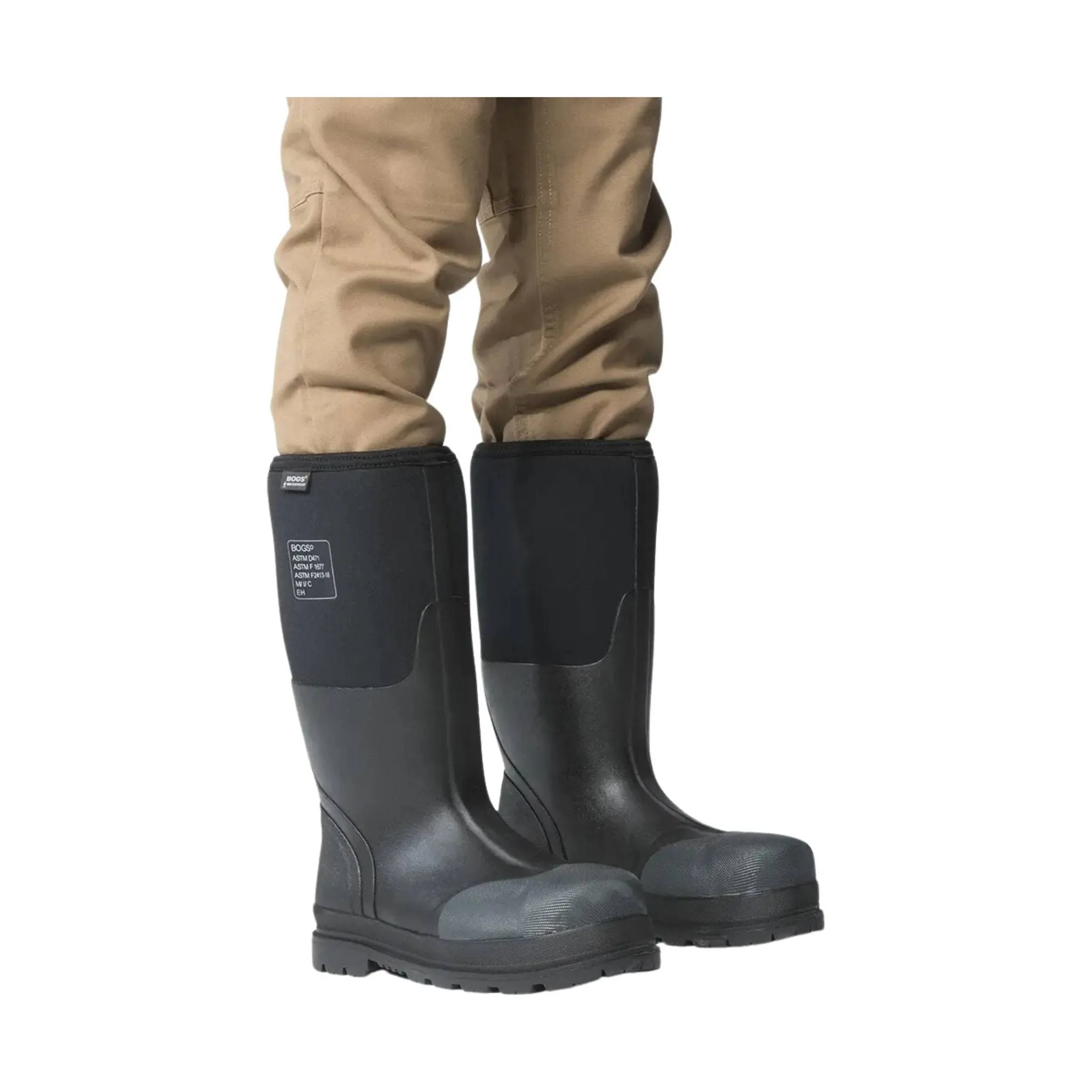 Bogs Men's Forge Steel Toe Work Rain Boot - Black