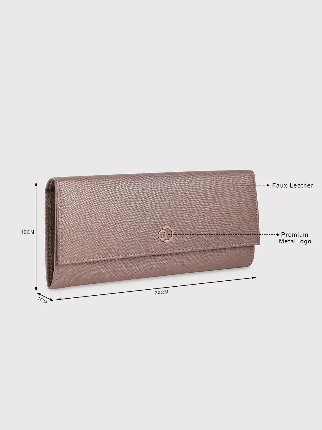 Caprese Mia Wallet Medium Flap Wallet Copper