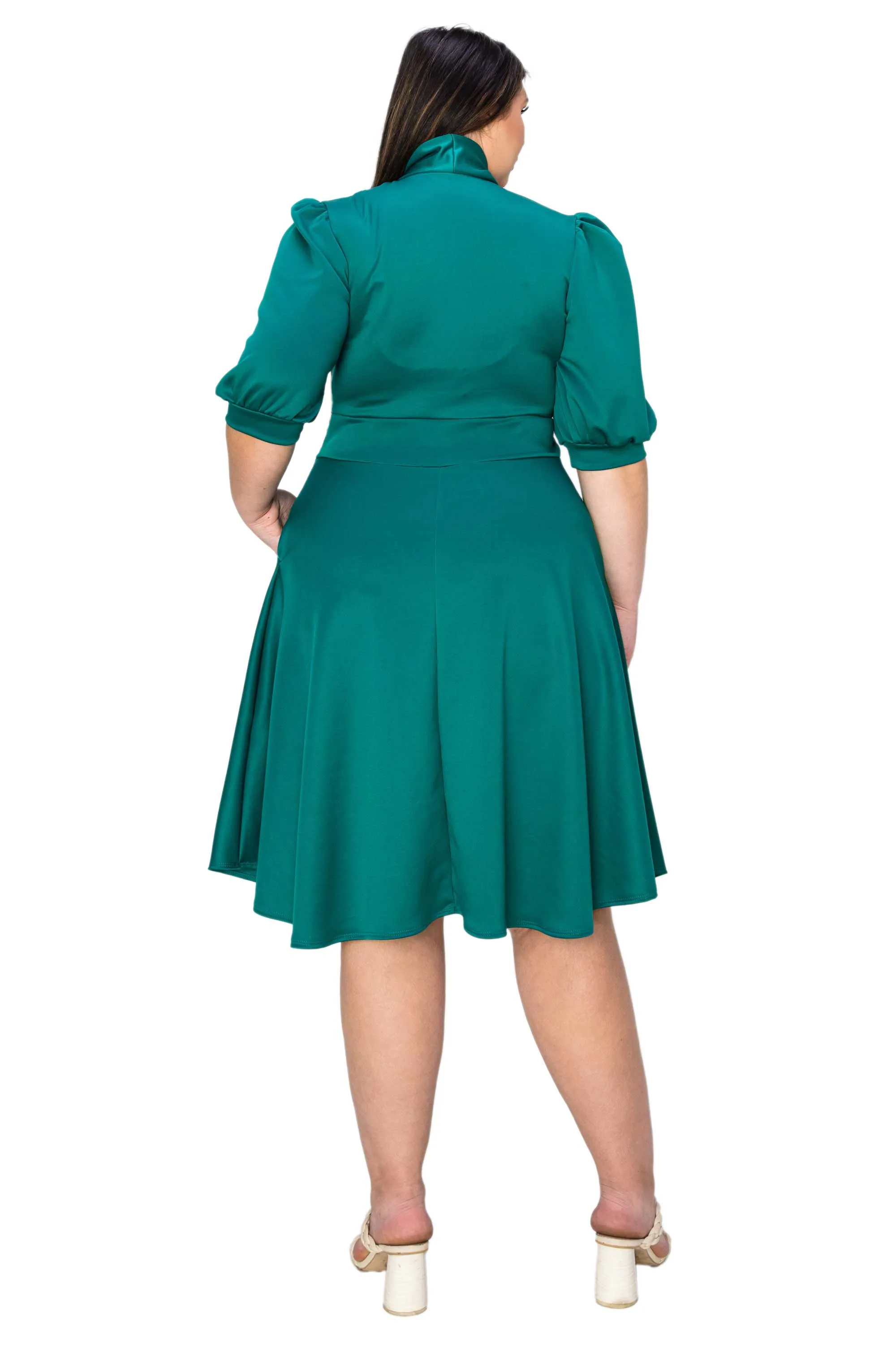 Carina Donna Flare Dress w/ Pockets