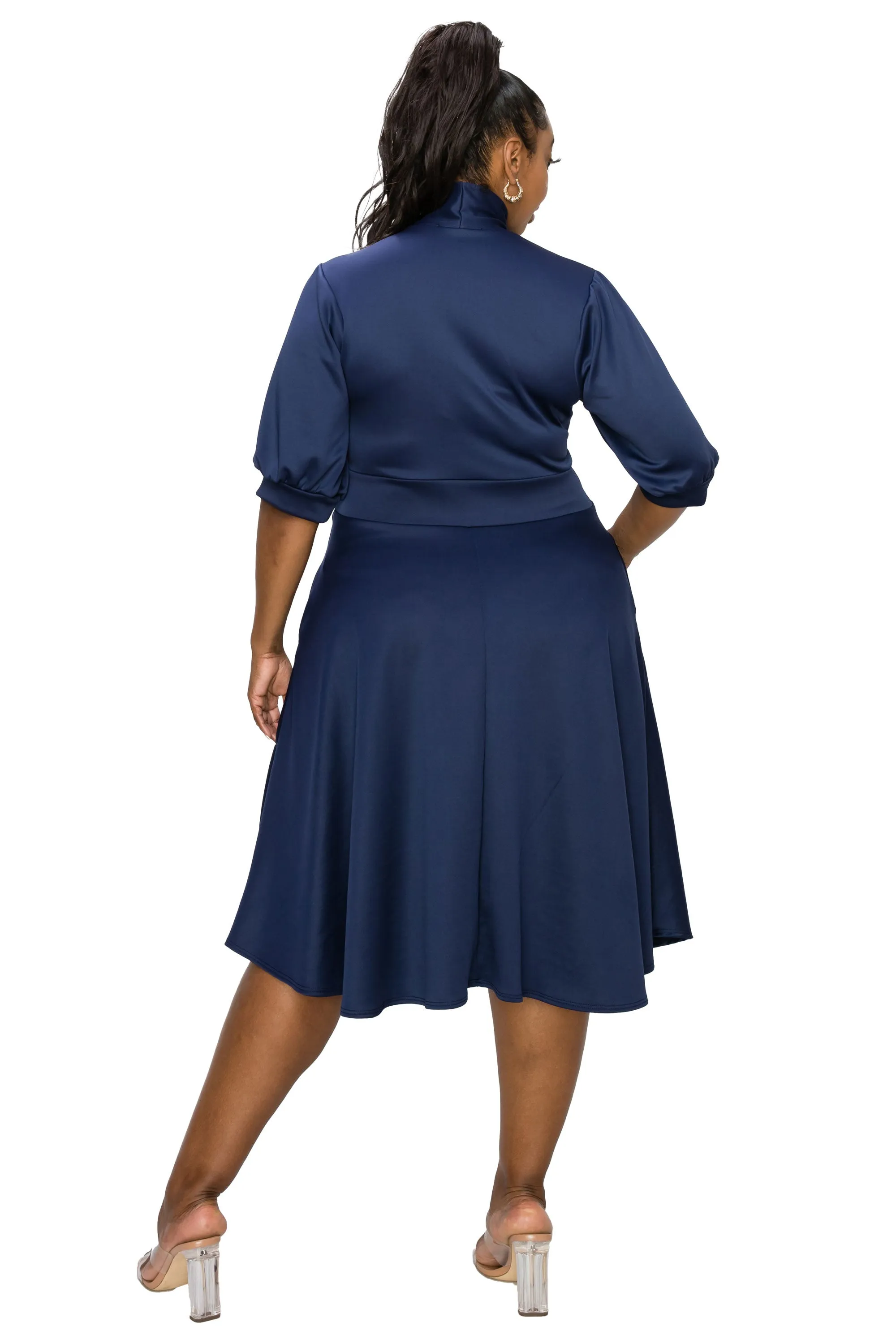 Carina Donna Flare Dress w/ Pockets