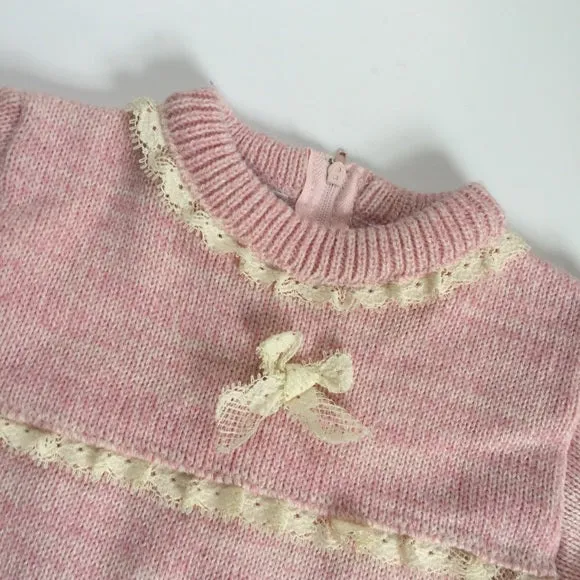 Carriage Boutiques Pink Sweater Coverall 9 Months