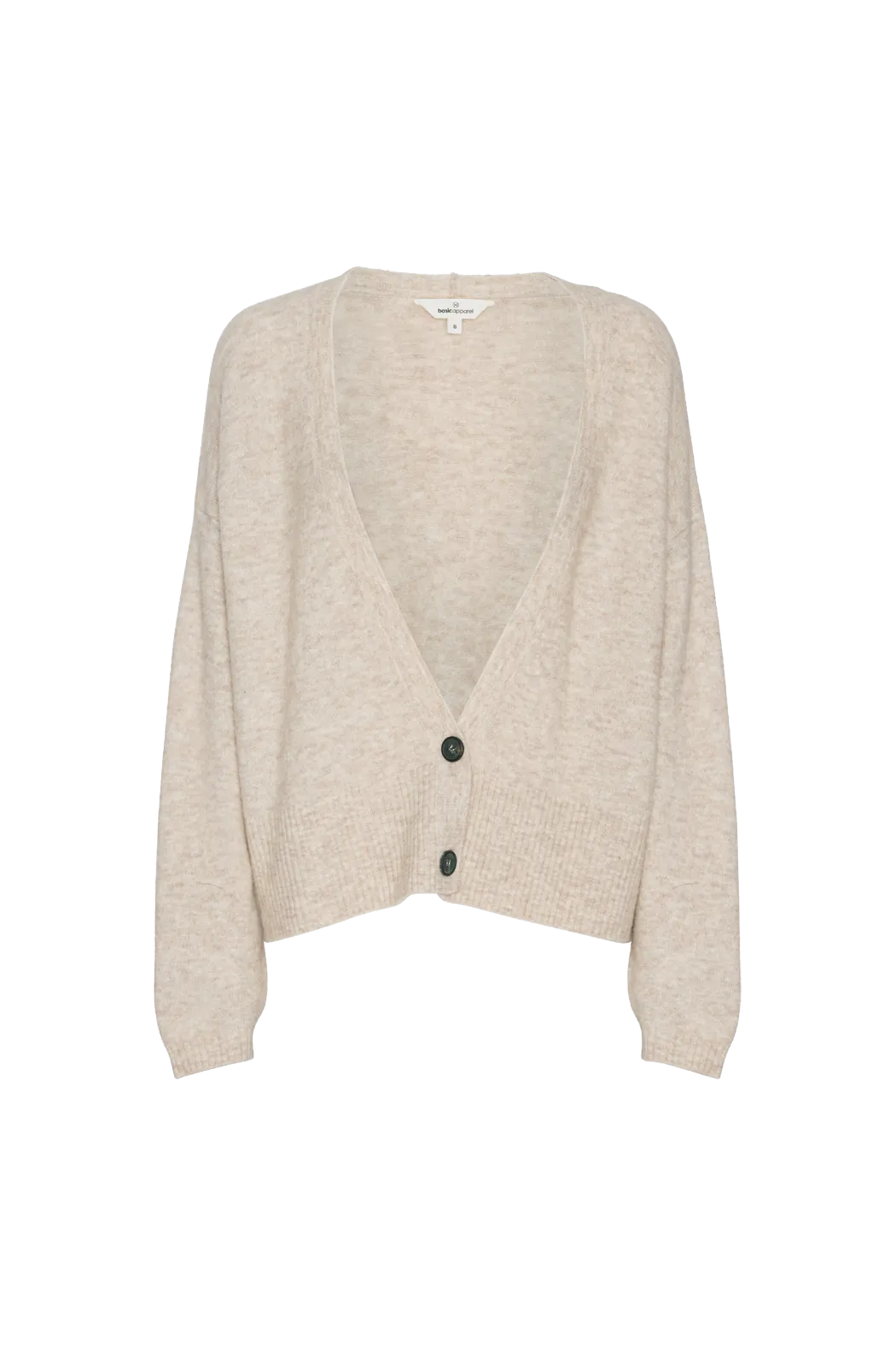 Claudine Deep V-Neck Cardigan - Brazilian Sand