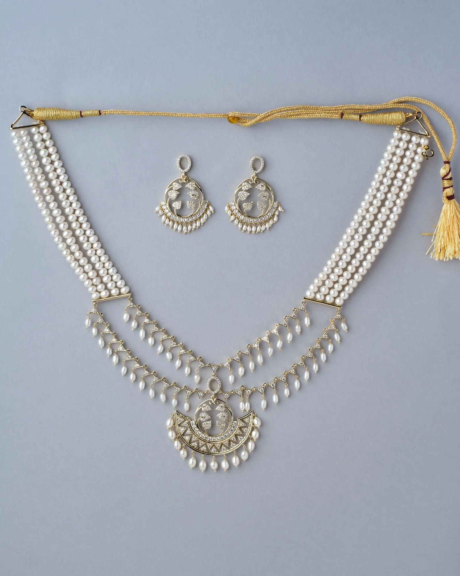 Contemporary Dreams Pearl Necklace Set