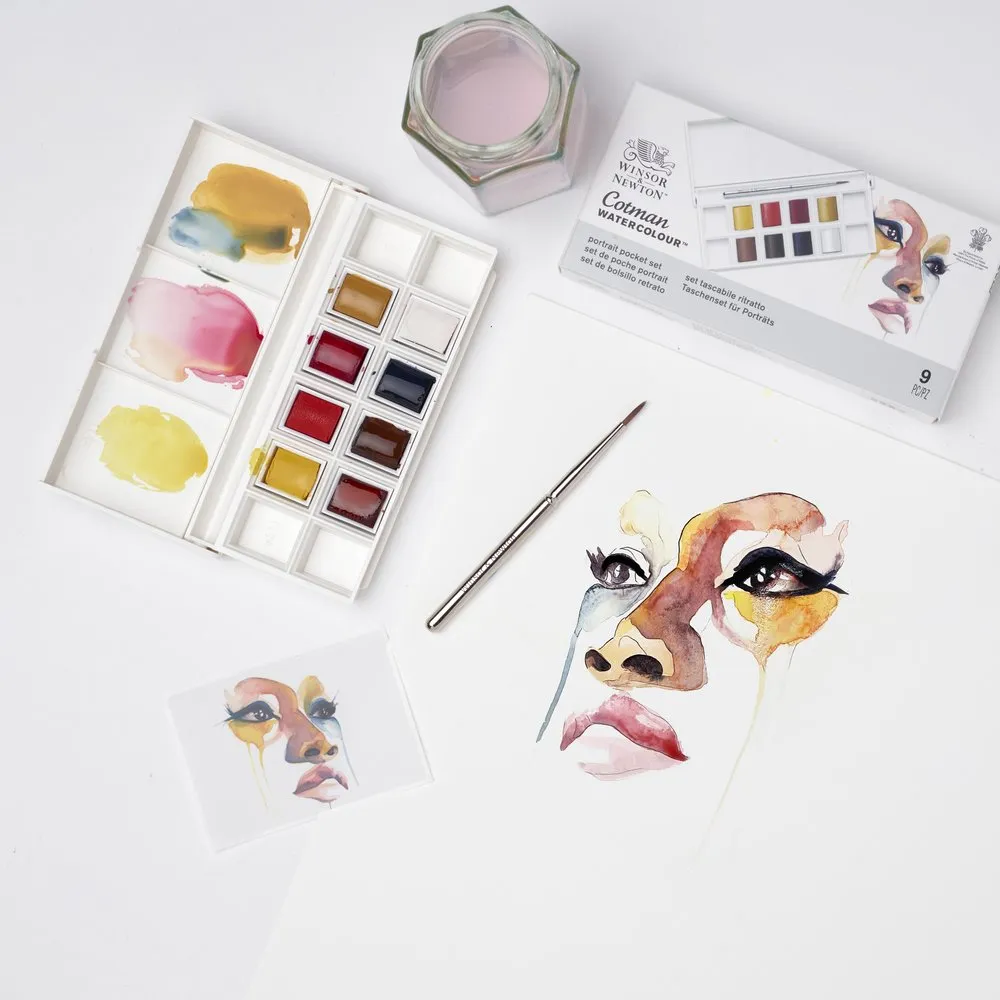 Cotman Watercolour Portrait Pocket Set