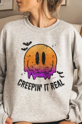 CREEPIN' IT REAL SWEATSHIRT PLUS SIZE