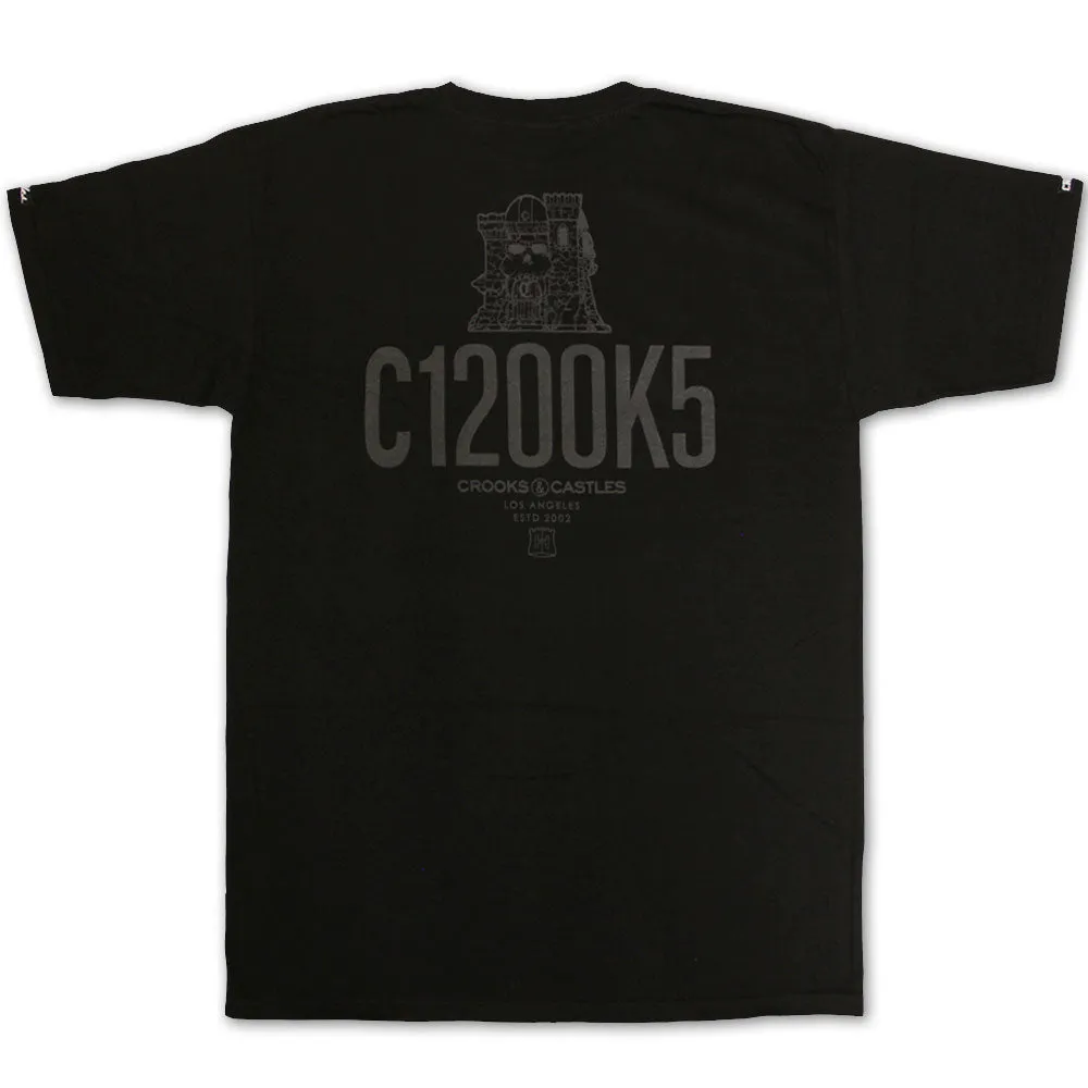 Crooks & Castles Castle Crksull T-shirt Black