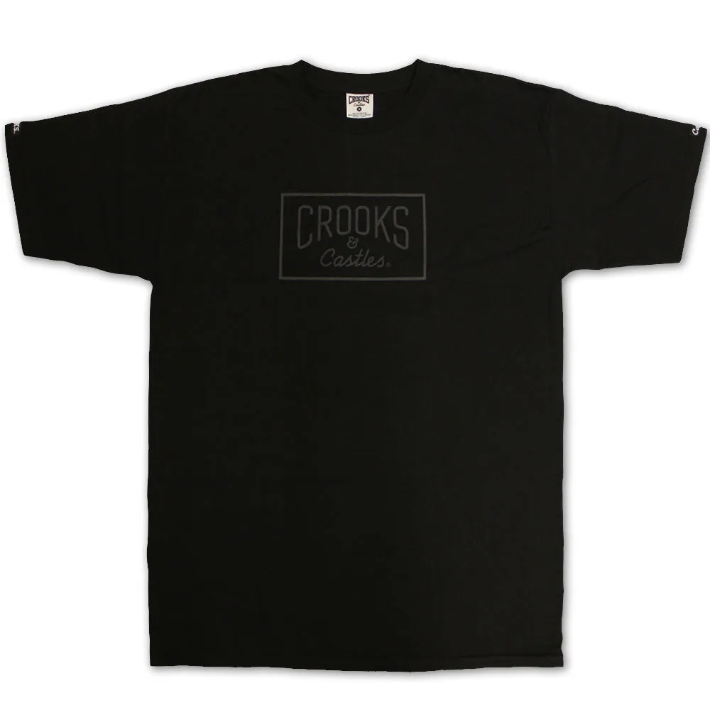 Crooks & Castles Castle Crksull T-shirt Black