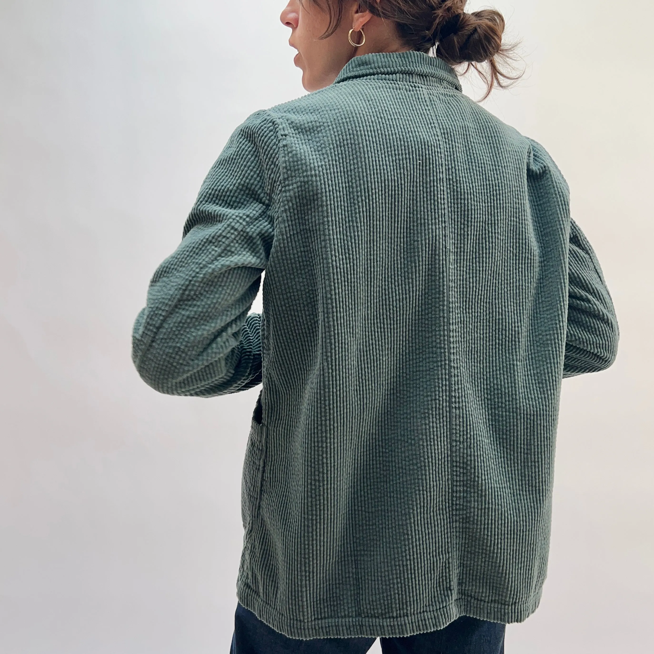 Cut Loose | Lux Corduroy Pocket Blazer in Myrtle