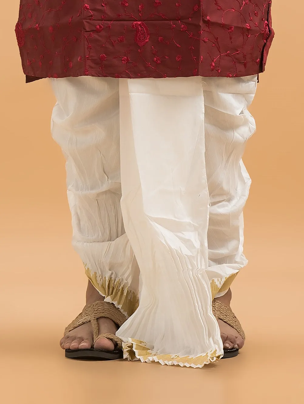 Designer Silk Dhoti- Ready to wear