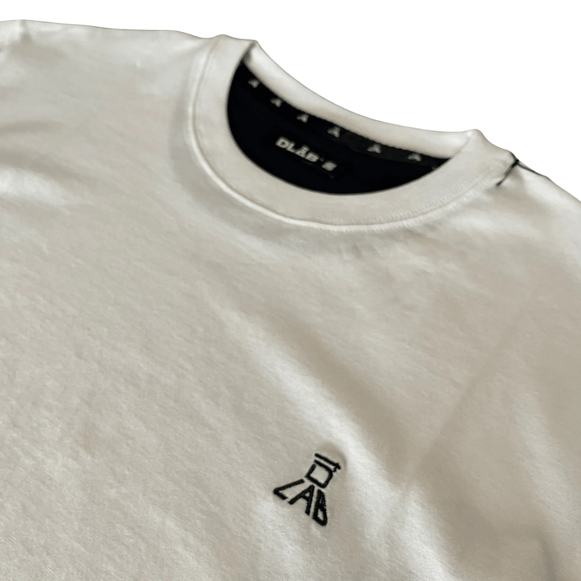 Dlab Essentials White/Navy Logo Tee