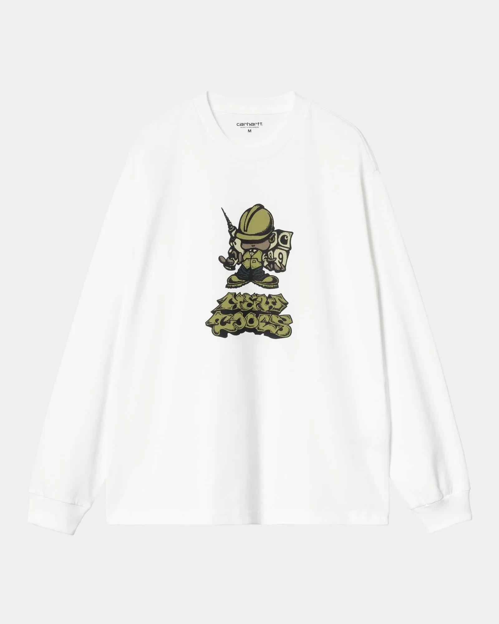 Drill Boy Long Sleeve T-Shirt | White