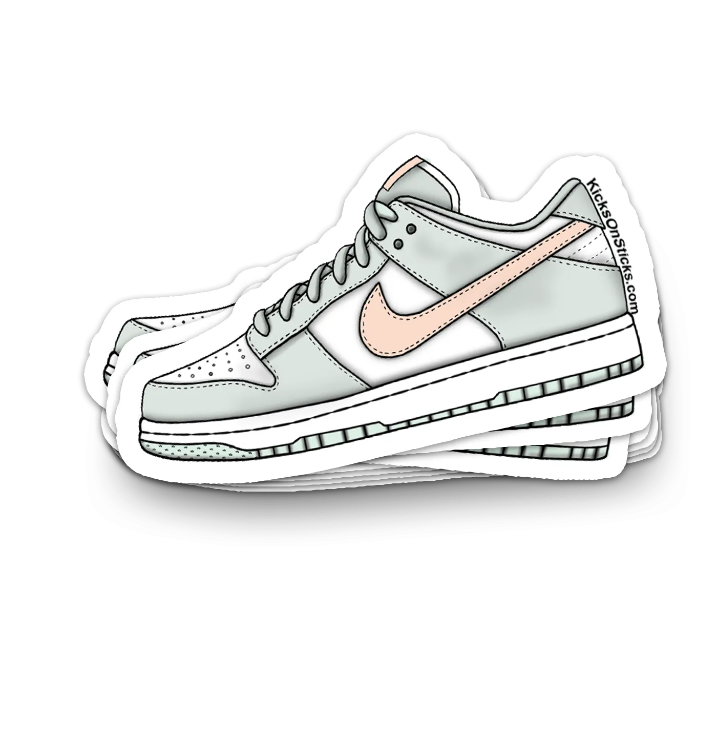 Dunk Low "Barely Green" Sneaker Sticker