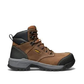 Evanston 6" Carbon-Toe Work Boot Waterproof Brown Keen