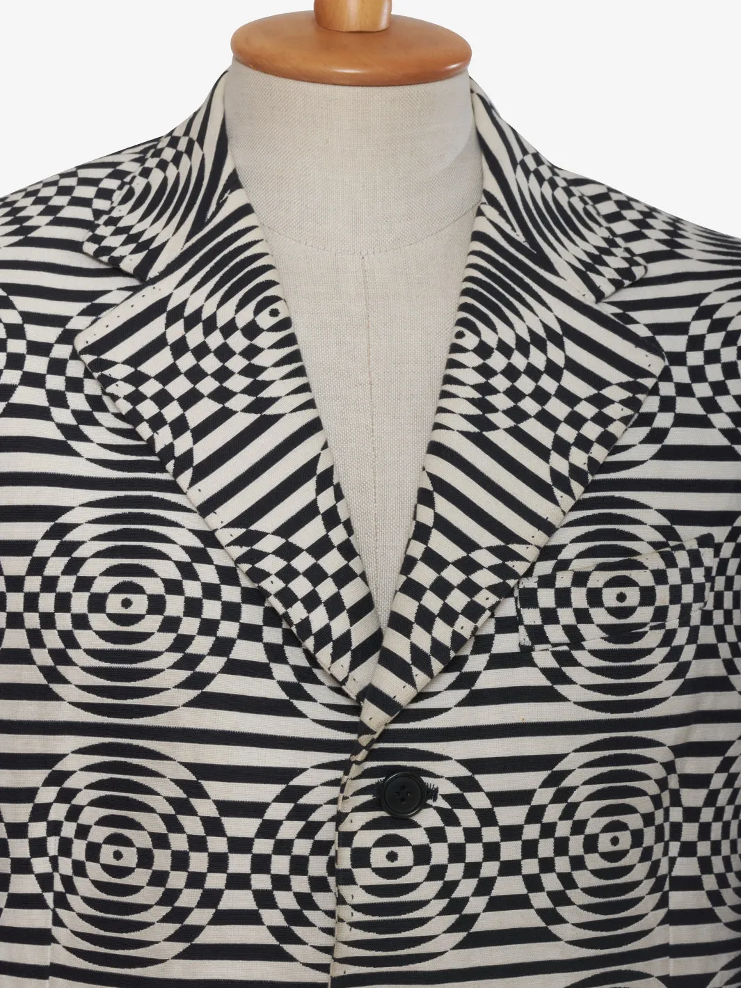 F.lli Bussolaro Geometric patterned single-breasted blazer