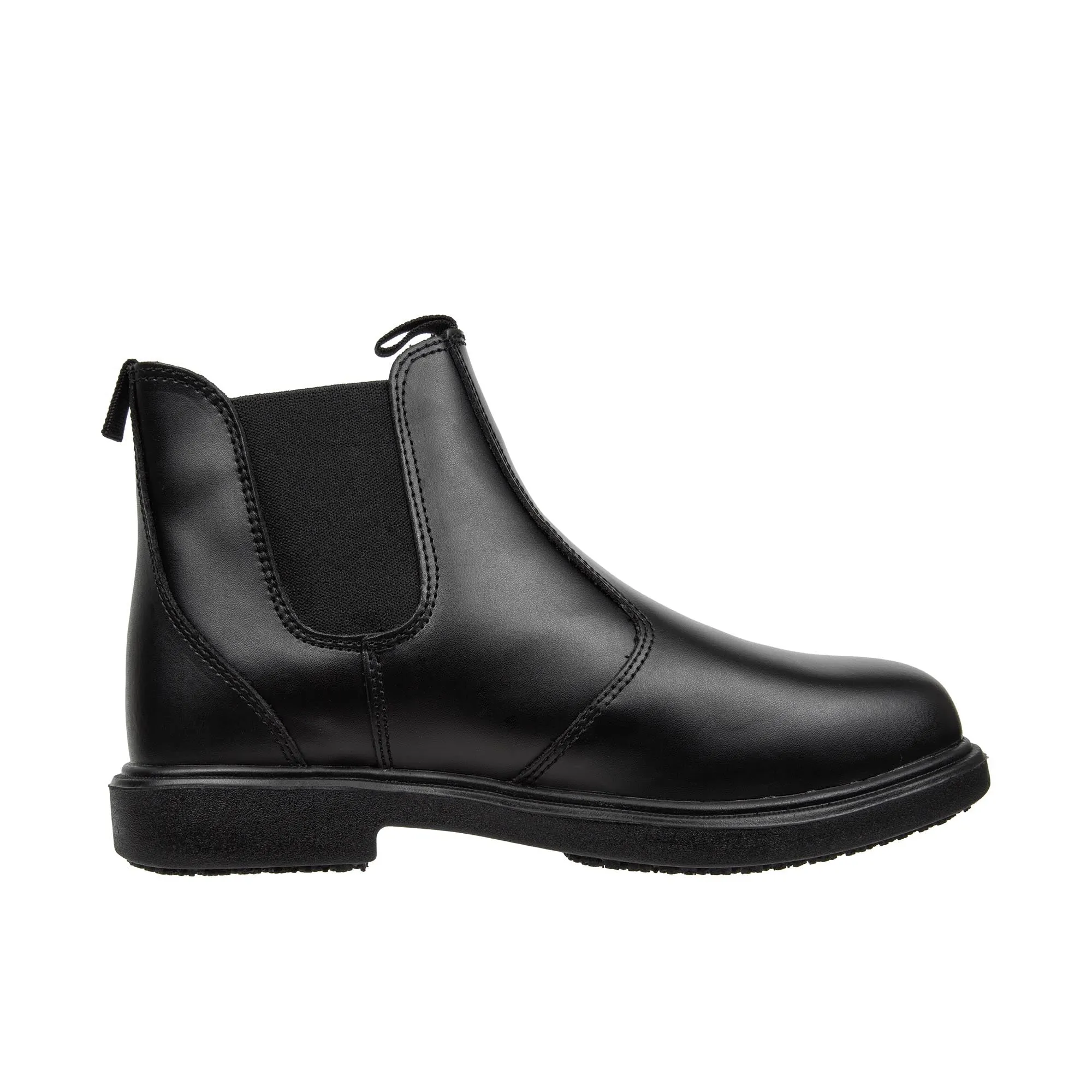 Genuine Grip Pull On Work Boots Soft Toe Black