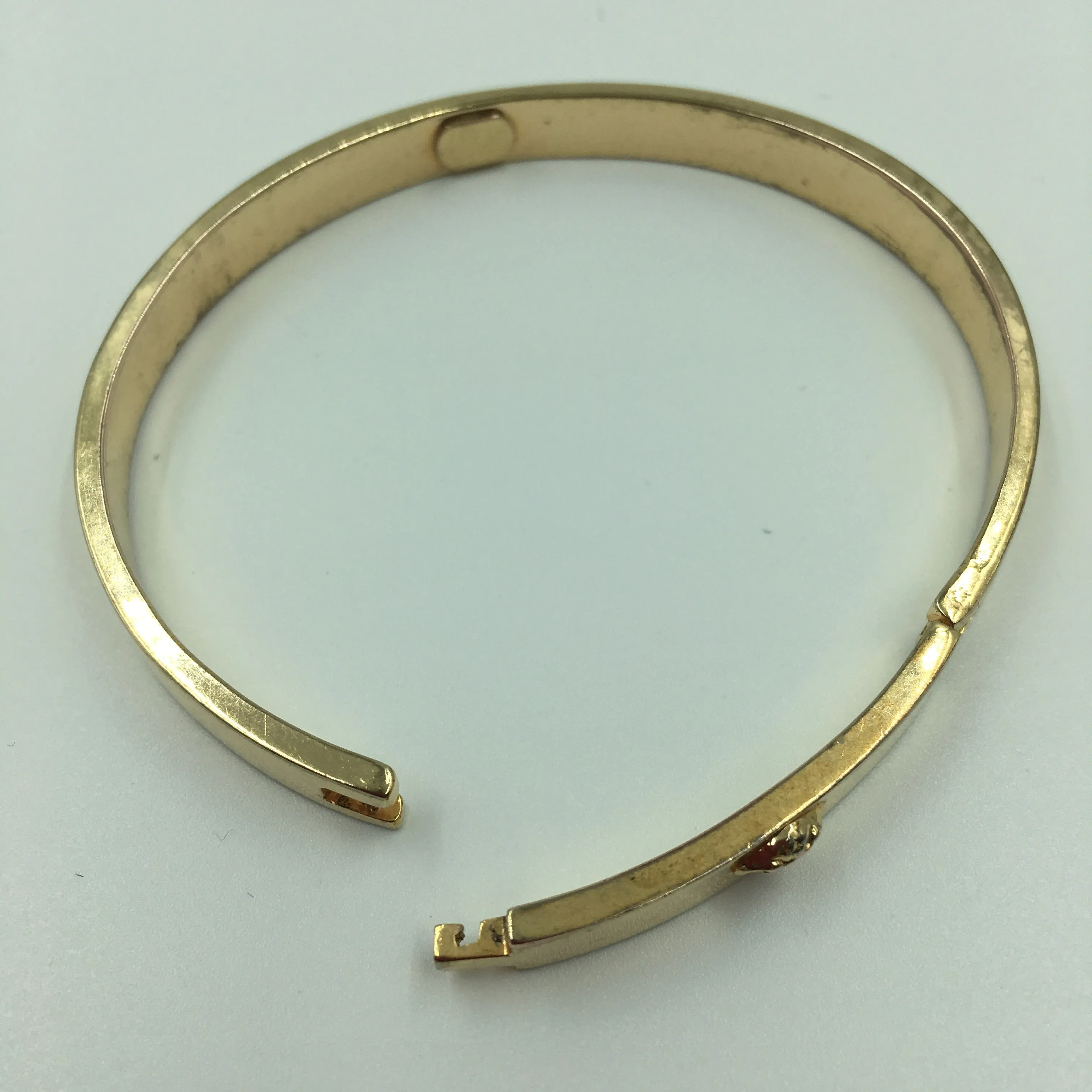 Gianni Versace Gold Plated Medusa Bangle Bracelet