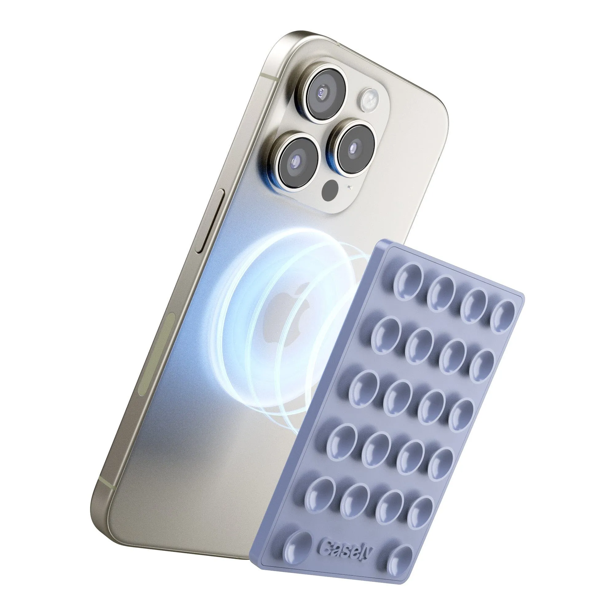 Grippy | Periwinkle Silicone Suction Phone Mount with MagSafe