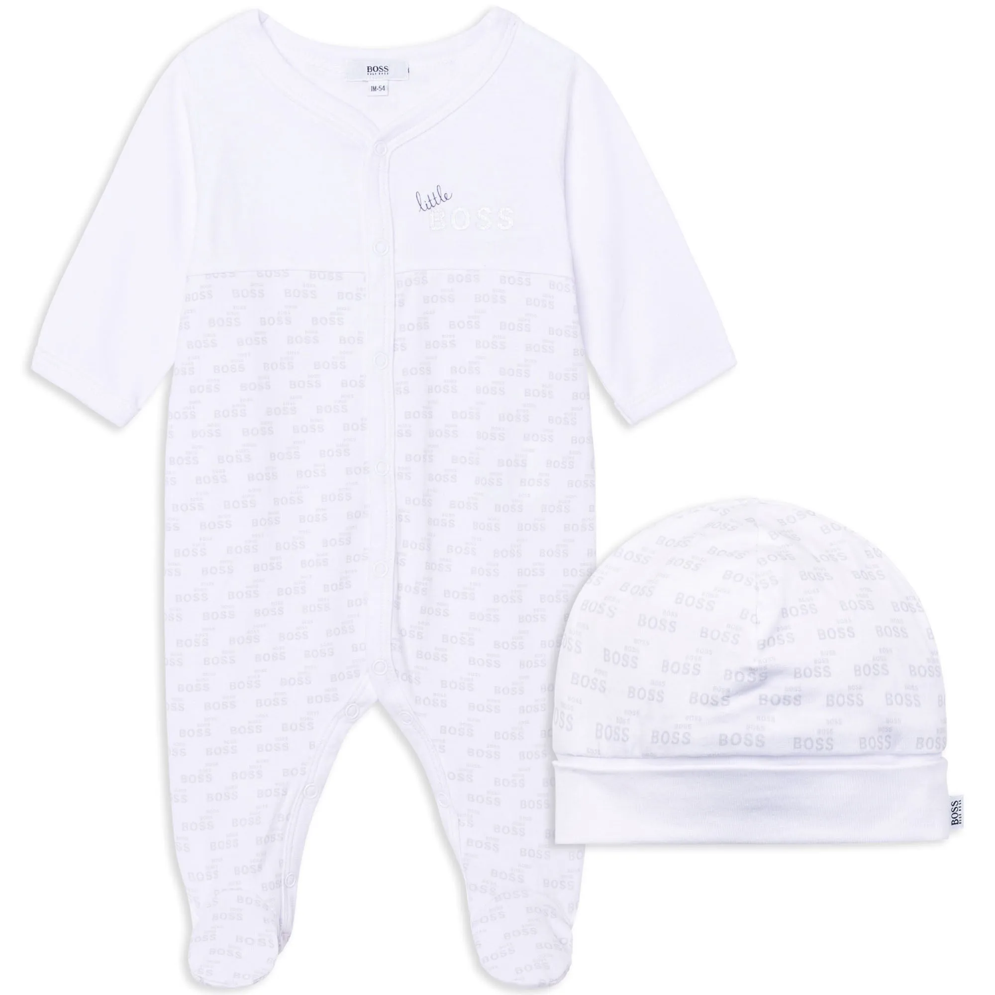 Hugo Boss Baby Pajama and Hat Set J98329