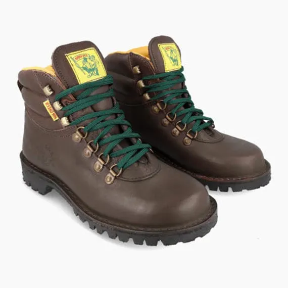 Jim Green Leather Dark Brown Razorback Boots