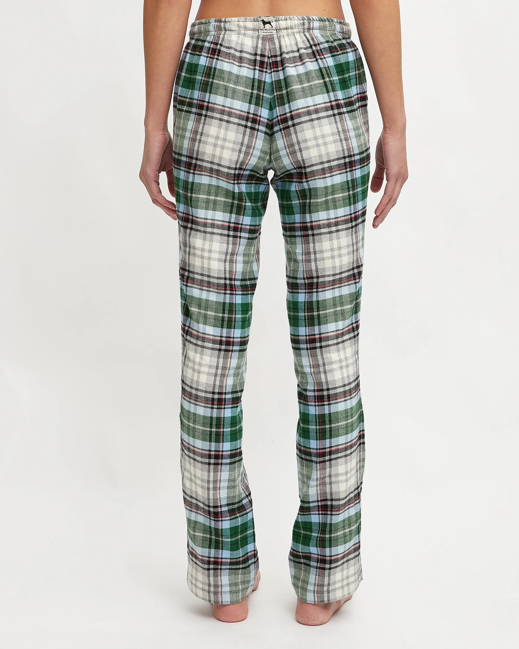 Ladies Festive Flannel Plaid Lounge Pant