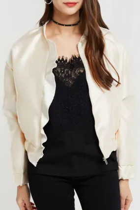 Laily Frill Bomber Jacket