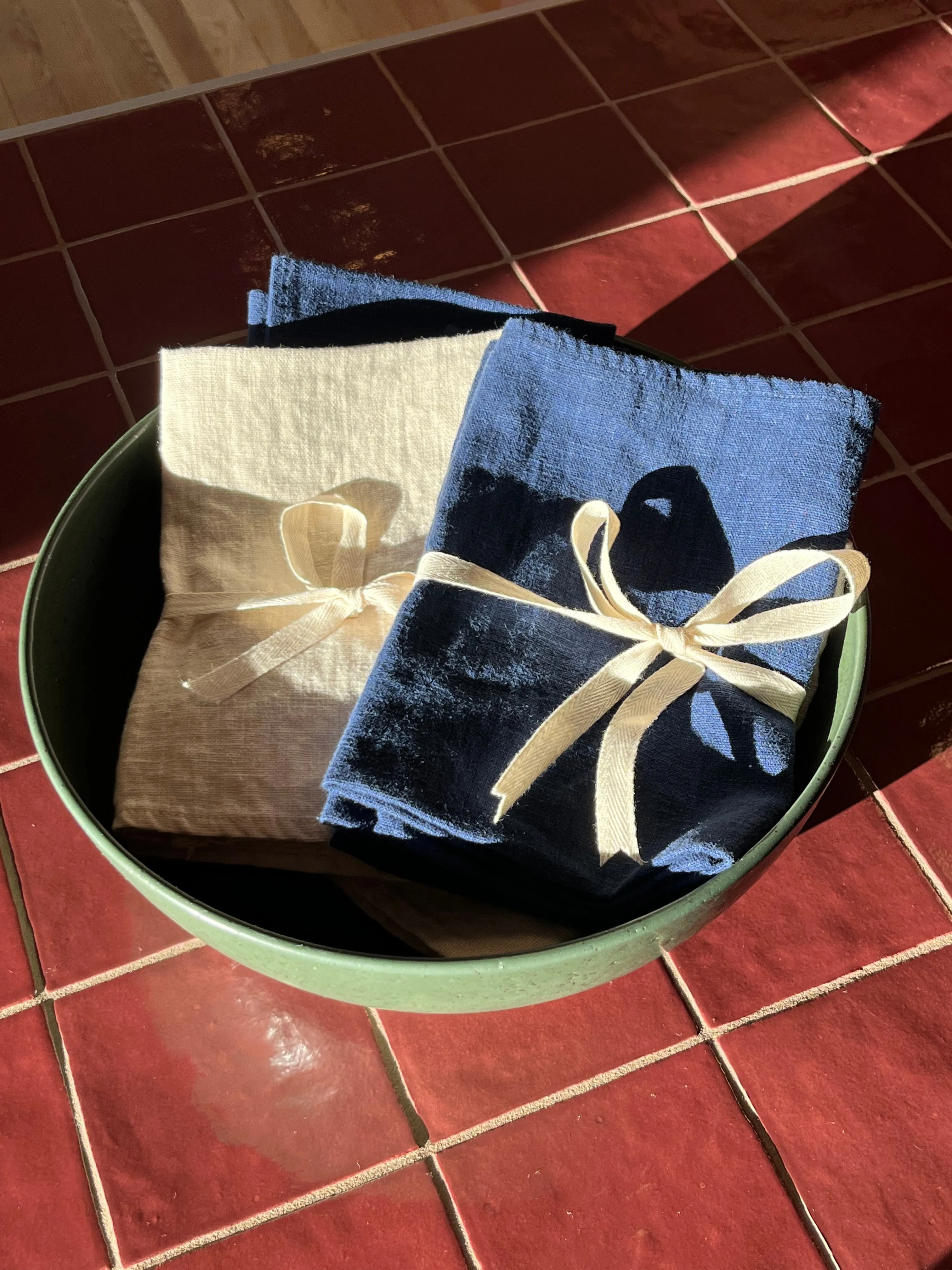 Linen Napkin Sets - Indigo or Dune