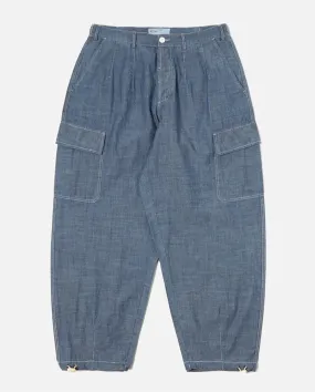 Loose Cargo Pant Indigo Chambray