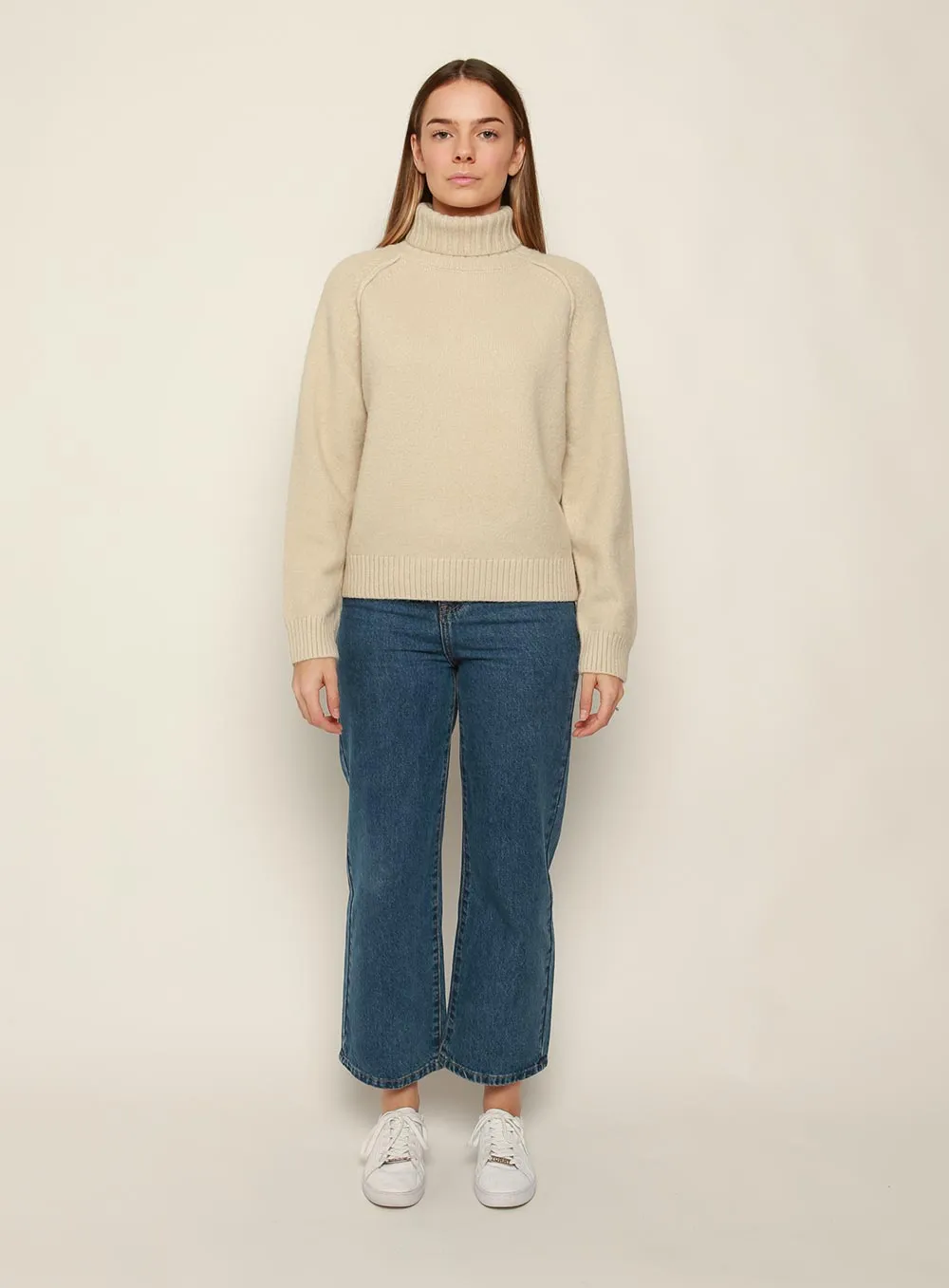 Martina Turtle Neck Knit-SAND