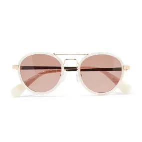 Mother of Pearl Downtown Aviator Sunglasses