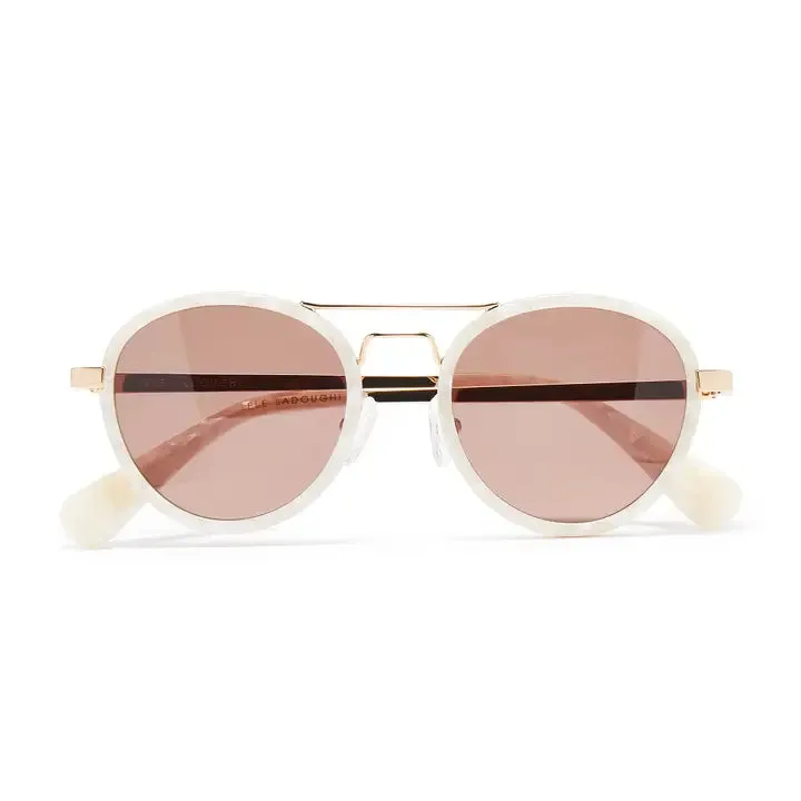 Mother of Pearl Downtown Aviator Sunglasses