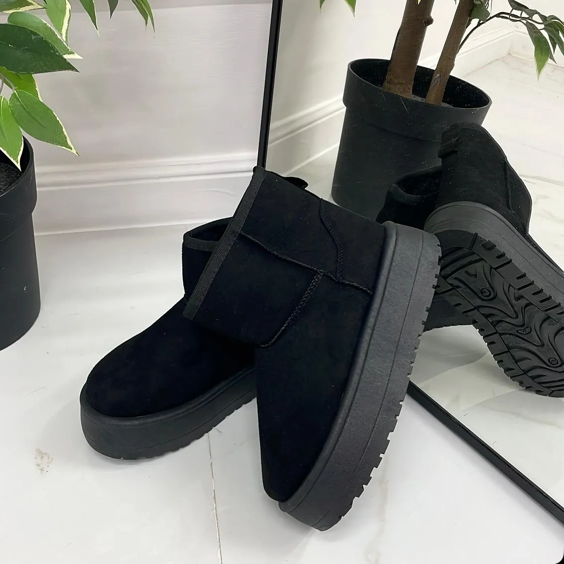 Noa - Stivaletto Eskimo Boots Gomma Alta Nero