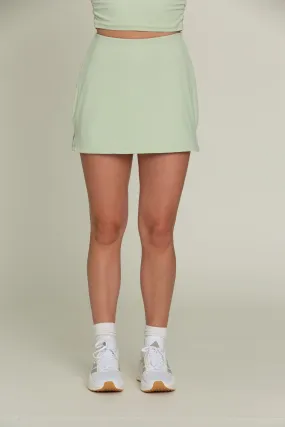 Pastel Green Simple Skort