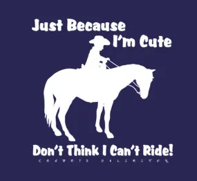 "Can't Ride" Western Kids T-Shirt