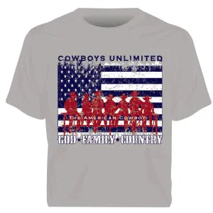 "Country" Cowboys Unlimited Adult T-Shirt